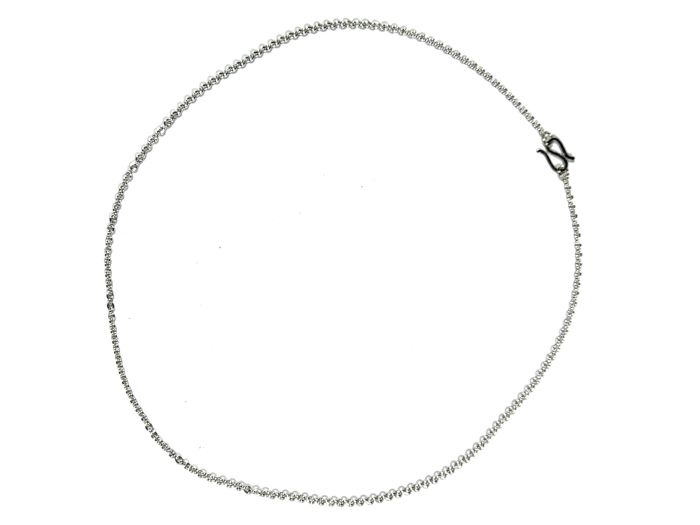 Stärkere Ankerkette aus Silber mit Hakenverschluss